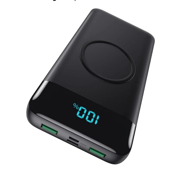 Wireless Portable Charger 30,800 mAh-Black - Picture 1 of 4